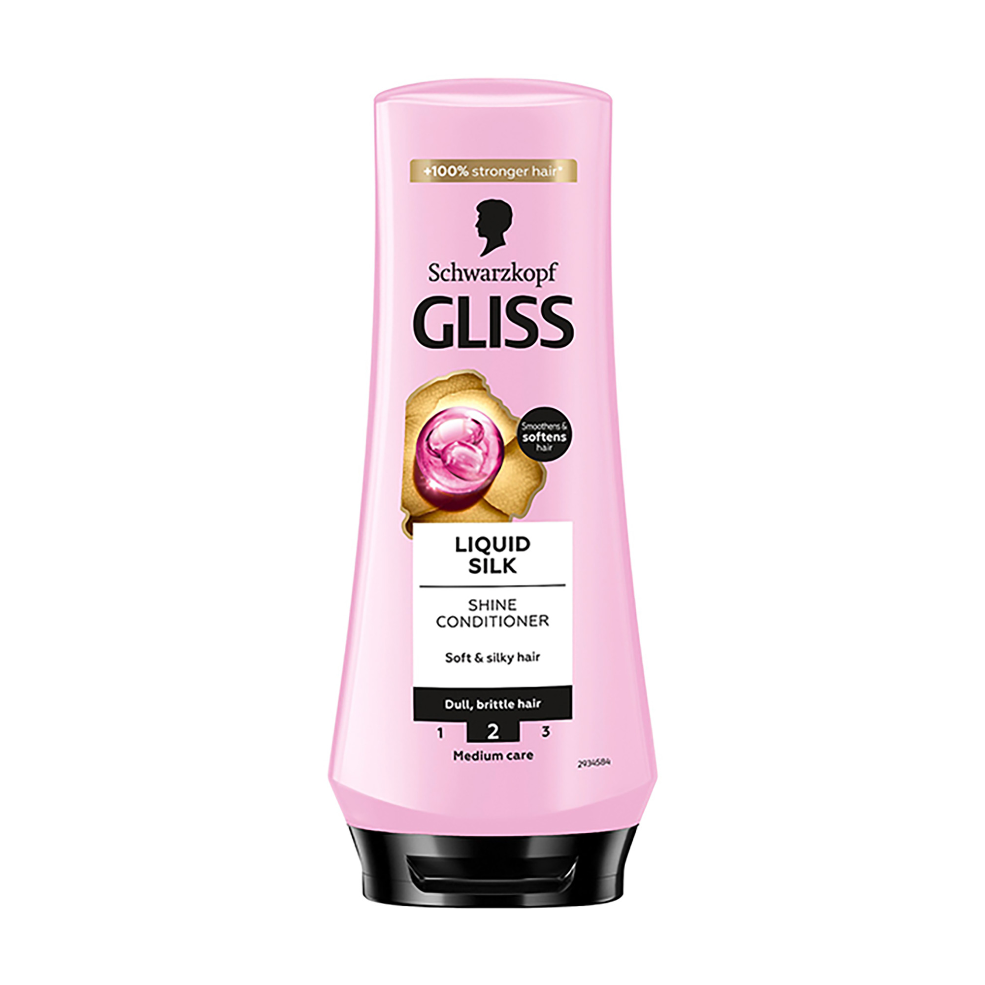 Бальзам-ополіскувач Gliss Liquid Silk для ламкого та тьмяного волосся, 200 мл