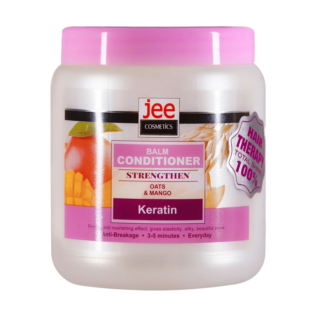 Зміцнювальний бальзам-кондиціонер для волосся Jee Cosmetics Balm Conditioner Strengthen Овес та манго, 1 л